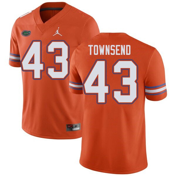 Jordan Brand Men #43 Tommy Townsend Florida Gators College Football Jerseys Orange